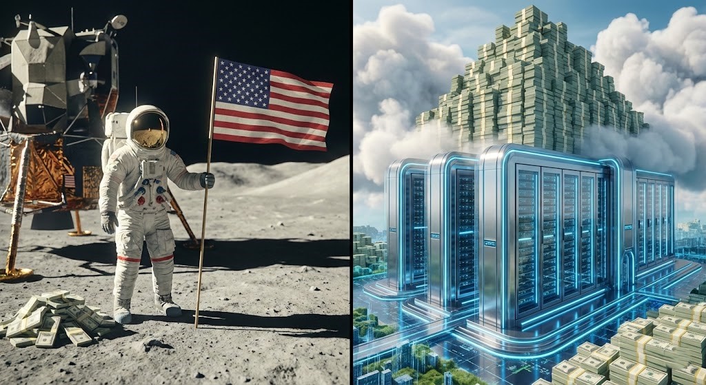 달 착륙 비용보다 많은 2026년 빅테크 AI 투자 비교 그래프