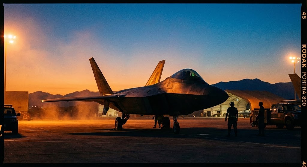 중동 지정학적 위기를 고조시키는 F-22 스텔스 전투기 실전 배치