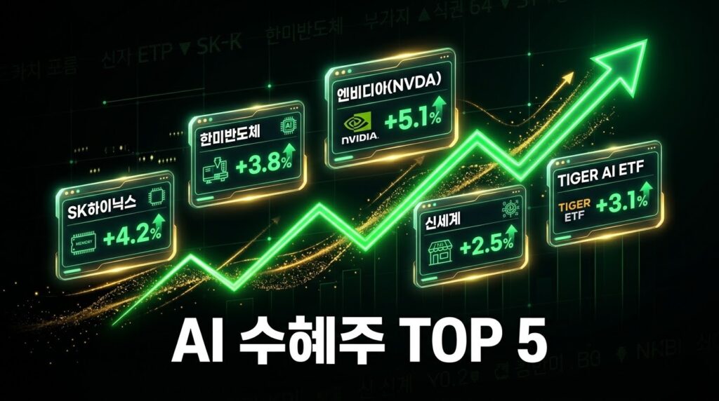 신세계 AI 데이터센터 관련주 수혜주 TOP5 — SK하이닉스 한미반도체 엔비디아