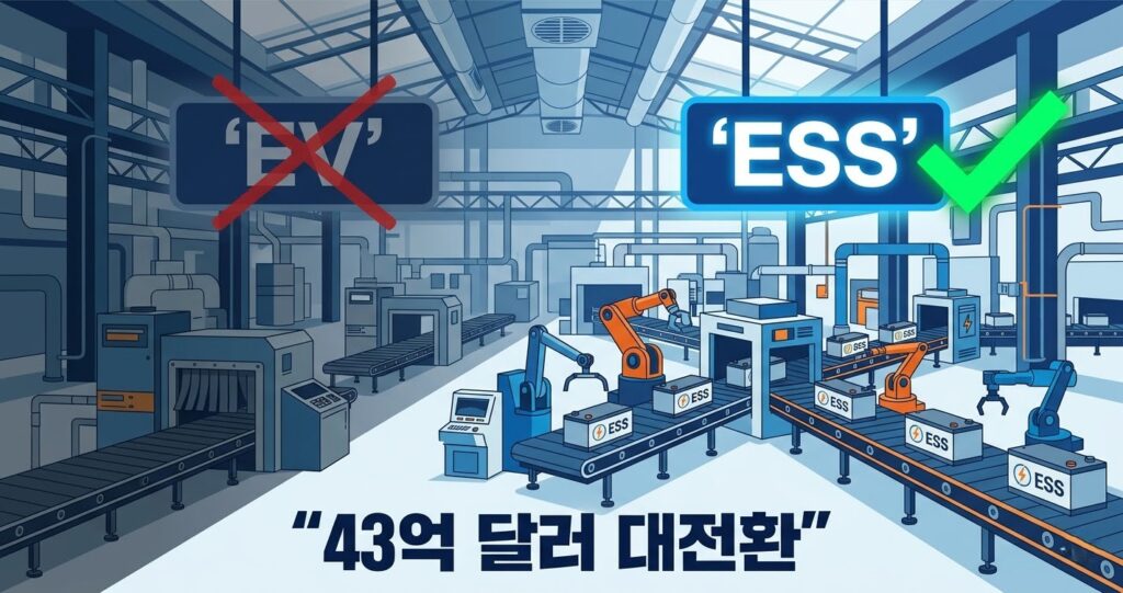 LG에너지솔루션 EV 배터리 공장을 ESS 에너지저장장치 생산 기지로 전환 43억 달러