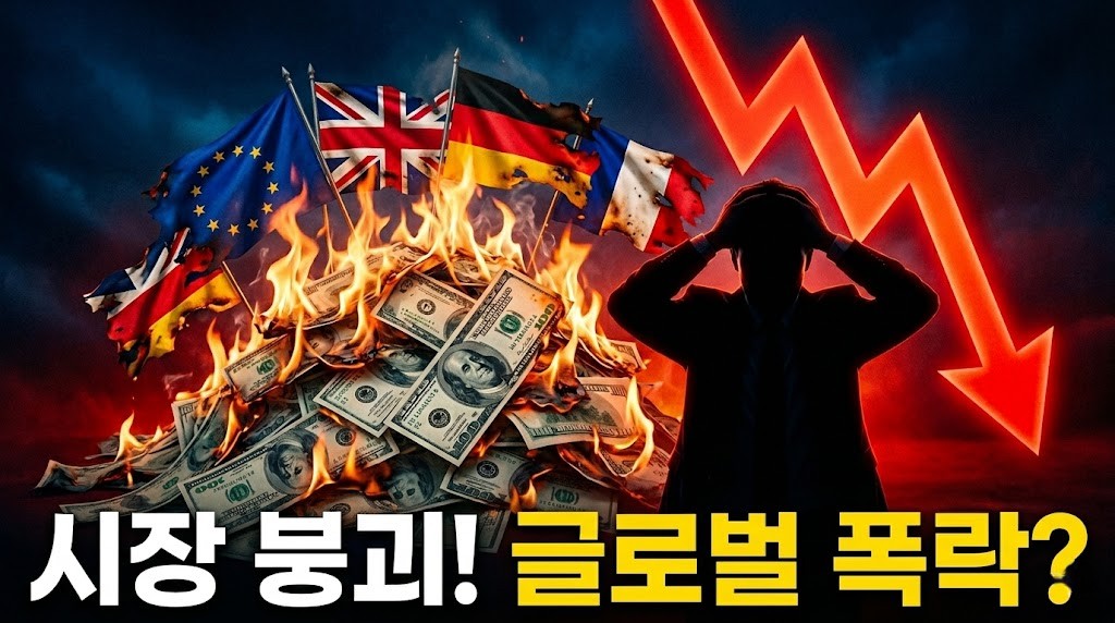 유럽 방산주 고점 매수 리스크 및 주가 급락 경고 일러스트