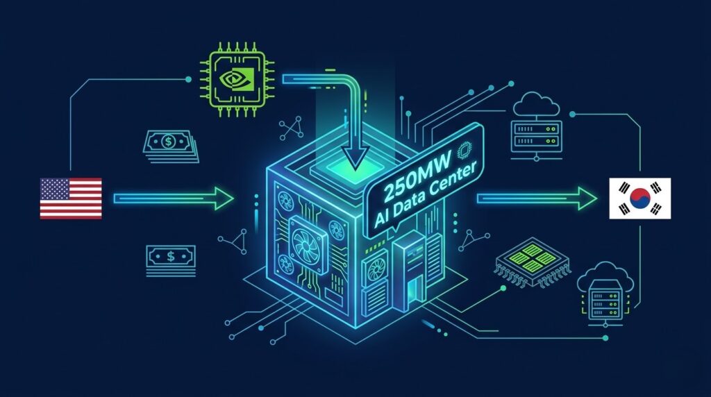 신세계 AI 데이터센터 250메가와트 규모 한미 AI 협력 딜 인포그래픽