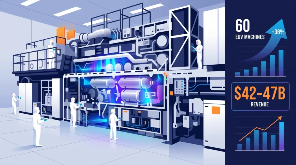 ASML EUV 장비 2026년 60대 생산 목표 일러스트