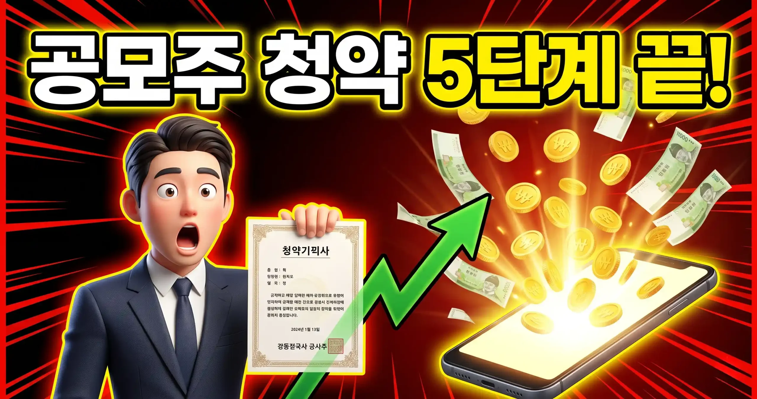 공모주 청약 방법 5단계 완벽 가이드 2026 썸네일