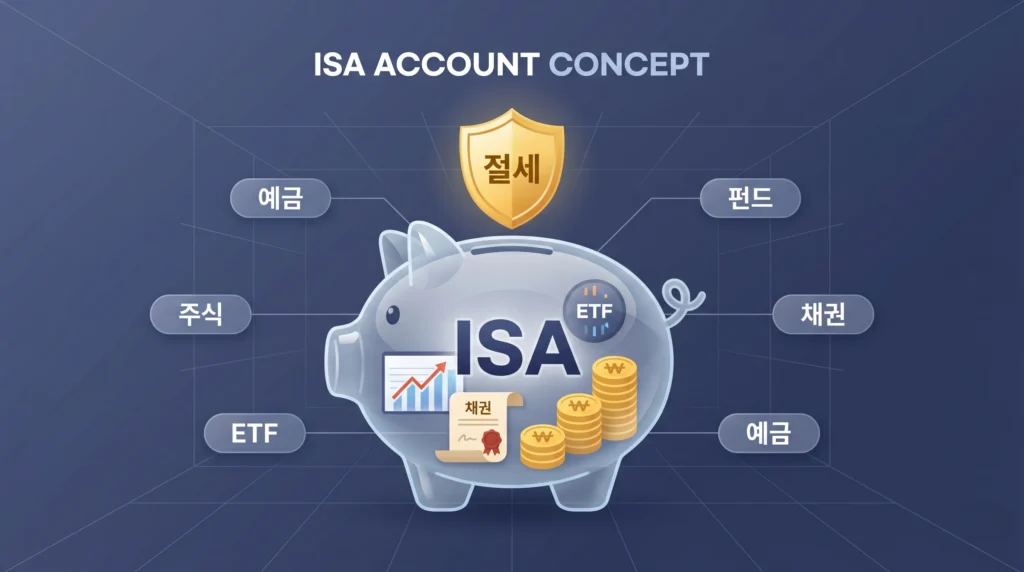 ISA 계좌 비과세 혜택과 담을 수 있는 금융상품 정리 인포그래픽