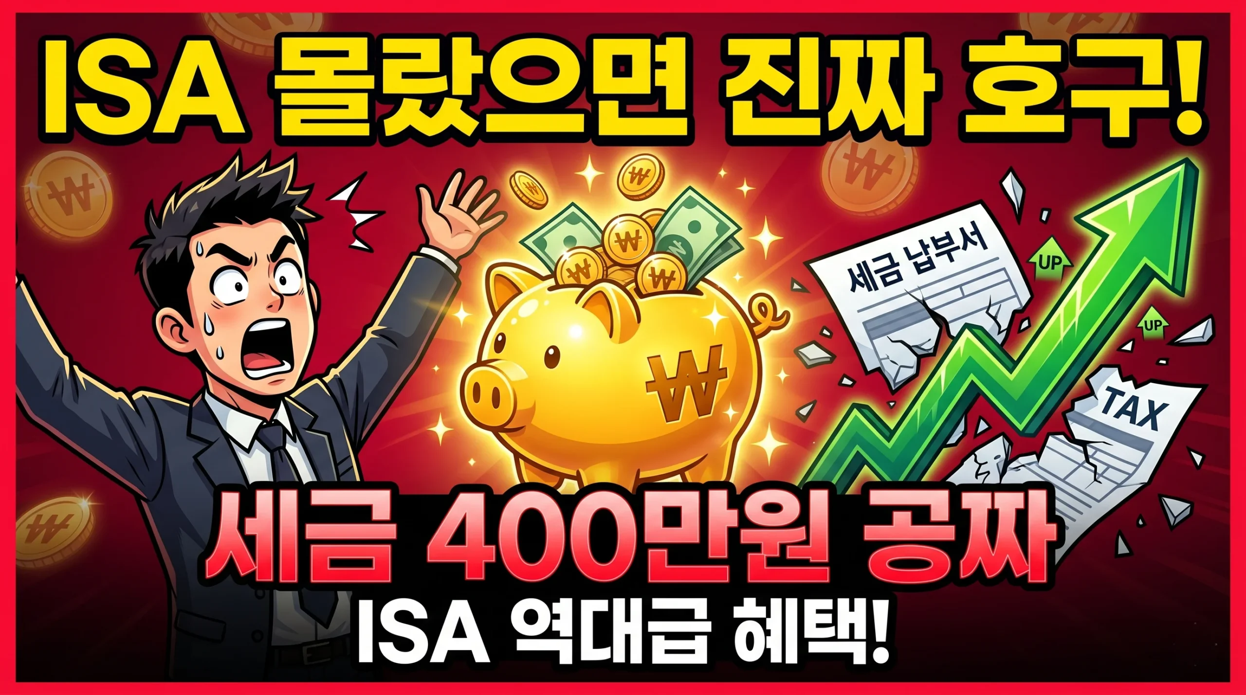 ISA 계좌 2026 완전정복 세금 400만원 아끼는 절세 가이드 썸네일
