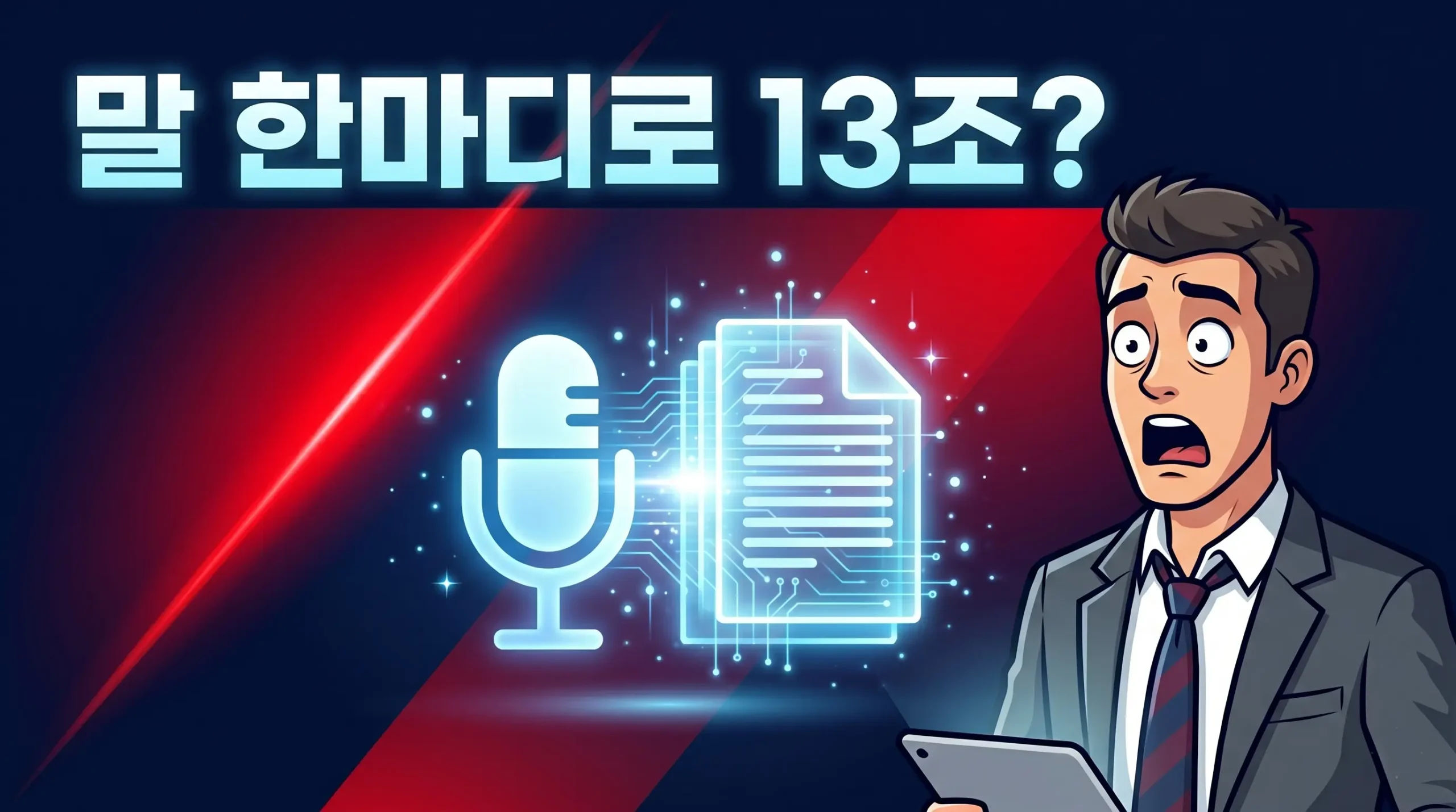 구글 독스 라이브 발표가 알파벳 주가에 미치는 영향을 표현한 썸네일