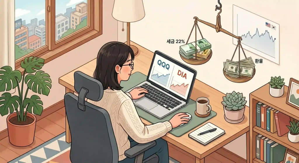나스닥 다우존스 차이가 한국 투자자 세금과 환율에 미치는 영향